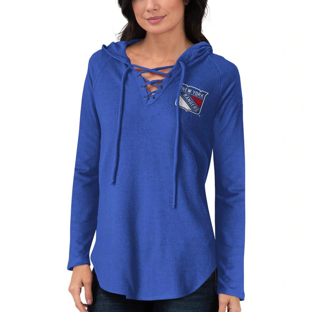 New York Rangers - Touch by Alyssa Milano Collection NWT Lace-up Hoodie Size L